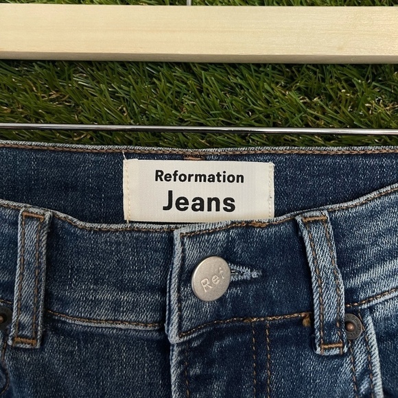 REFORMATION Harper High & Skinny Jeans in Wash Destin Size US 24 - Picture 4 of 6
